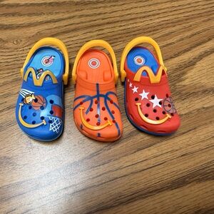 Happy Meal Toy Basketball Themed Clogs set of 3
